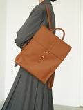 Genuine Leather Backpack Womens Leather Work backpack Ladies Brown Backpack
