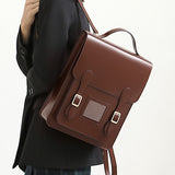 Women's Satchel Backpack Vertical Leather Satchel Backpack