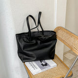 Women's Black Leather Tote Bag With Zipper Soft Black Leather Purse Soft Tote Bags