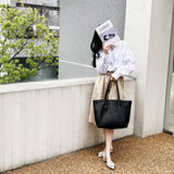 Women's Black Leather Tote Bag With Zipper Soft Black Leather Purse Soft Tote Bags