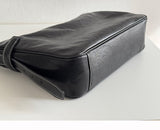 Women's Black Leather Hobo Purse With Zipper Black Leather Hobo Shoulder Bag - Annie Jewel