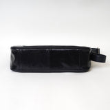 Details of Black Leather Hobo Shoulder Bag