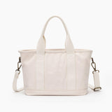 Women's Zippered Canvas Tote Bag Cotton Canvas Tote Cotton