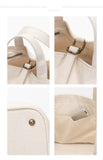 Women's Small Canvas Basket Bag Thick Canvas Bucket Bag