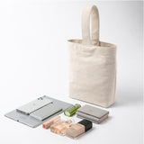 Women's Small Canvas Tote Bag Black Thick Canvas Tote Bag