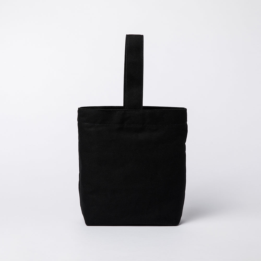 Women's Small Canvas Tote Bag Black Thick Canvas Tote Bag | Annie