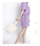 Women's Small Canvas Tote Bag Black Thick Canvas Tote Bag