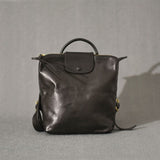 Ladies Black Leather Backpack Small Leather Black Backpack Womens