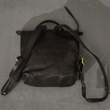 Ladies Black Leather Backpack Small Leather Black Backpack Womens