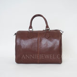 Genuine Leather Boston Bag Handbag Leather Crossbody Boston Bag For Ladies - Annie Jewel