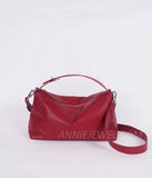 Genuine Leather Hobo Shoulder Bags Red Leather Hobo Handbags Womens - Annie Jewel