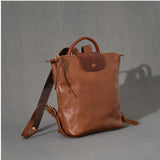 Genuine Leather Rucksack Womens Small Backpack Leather