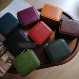 Genuine Leather Small Jewelry Case