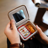 Genuine Leather Small Jewelry Case