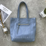 Soft Tote Bags blue Leather Tote Bag Genuine Leather Tote Bags For Women