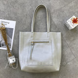 Soft Tote Bags silver Leather Tote Bag Genuine Leather Tote Bags For Women