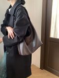 Black Slouchy Purse Women's Black Leather Hobo Tote Bag Black Hobo Shoulder Bag