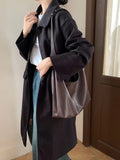 Black Slouchy Purse Women's Black Leather Hobo Tote Bag Black Hobo Shoulder Bag