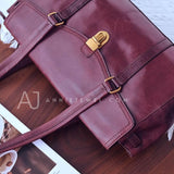 Genuine Leather Satchel Tote Bag Satchel Large Satchel Bag Womens