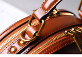 Leather Bag Round Leather Circle Bag Round Leather Crossbody Bag Womens