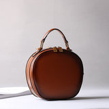 Leather Bag Round Leather Circle Bag Round Leather Crossbody Bag Womens