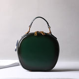 Leather Bag Round Leather Circle Bag Round Leather Crossbody Bag Womens