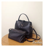 Genuine Leather Black Bucket Bag Crossbody Black Leather Bucket Bag Womens