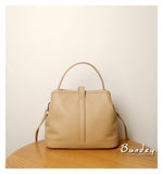 Genuine Leather Bucket Bag Crossbody camel Leather Bucket Bag Womens