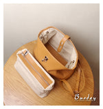 Genuine Leather Bucket Bag Crossbody camel Leather Bucket Bag Womens