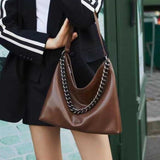 Women's brown Leather Hobo Tote Bag Black Hobo Shoulder Bag Leather Hobo Crossbody