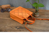 tan Leather Mini Tote Bag Mini Leather Tote Handbags Small Leather Tote Womens
