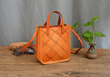pathwork Leather Mini Tote Bag Mini Leather Tote Handbags Small Leather Tote Womens