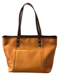 Tan Leather Purse Tan Tote Purse Genuine Leather Tote With Zipper Womens