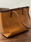 Tan Leather Purse Tan Tote Purse Genuine Leather Tote With Zipper Womens