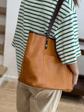 Tan Leather Purse Tan Tote Purse Genuine Leather Tote With Zipper Womens