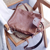Genuine Leather Rucksack Womens Small Backpack Leather