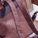 Genuine Leather Rucksack Womens Small Backpack Leather