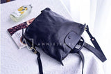 Genuine Leather Rucksack Womens Small Backpack Leather