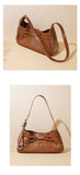 Patent Leather Baguette Bag Women's Shoulder Satchel