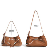 Patent Leather Baguette Bag Women's Shoulder Satchel