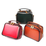 Women Leather Square Crossbody Bags