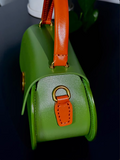 Leather Round Bag Small Round Leather Handbag Round Leather Purse Womens