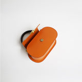 Leather Round Bag Small Round Leather Handbag Round Leather Purse Womens