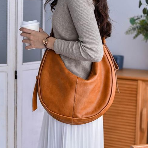 Women's Slouchy Hobo Bag Crossbody Soft Leather Slouchy Hobo Bag Burgundy