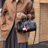 Genuine Leather Boston Bag Handbag Leather Crossbody Boston Bag For Ladies - Annie Jewel