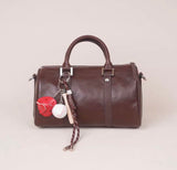 Women's Boston Bag brown Small Leather Boston Bag Leather Bags Boston Handbag