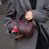 Genuine Leather Boston Bag Handbag Leather Crossbody Boston Bag For Ladies - Annie Jewel