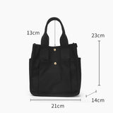 black Small Tote Bags Canvas Small Canvas Tote Bag Purse Womens