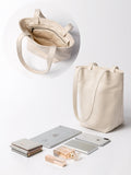Women's Small Canvas Tote With Zipper Small Zippered Canvas Tote Bags