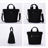 Women's Small Canvas Tote With Zipper Black Tote Bag Canvas